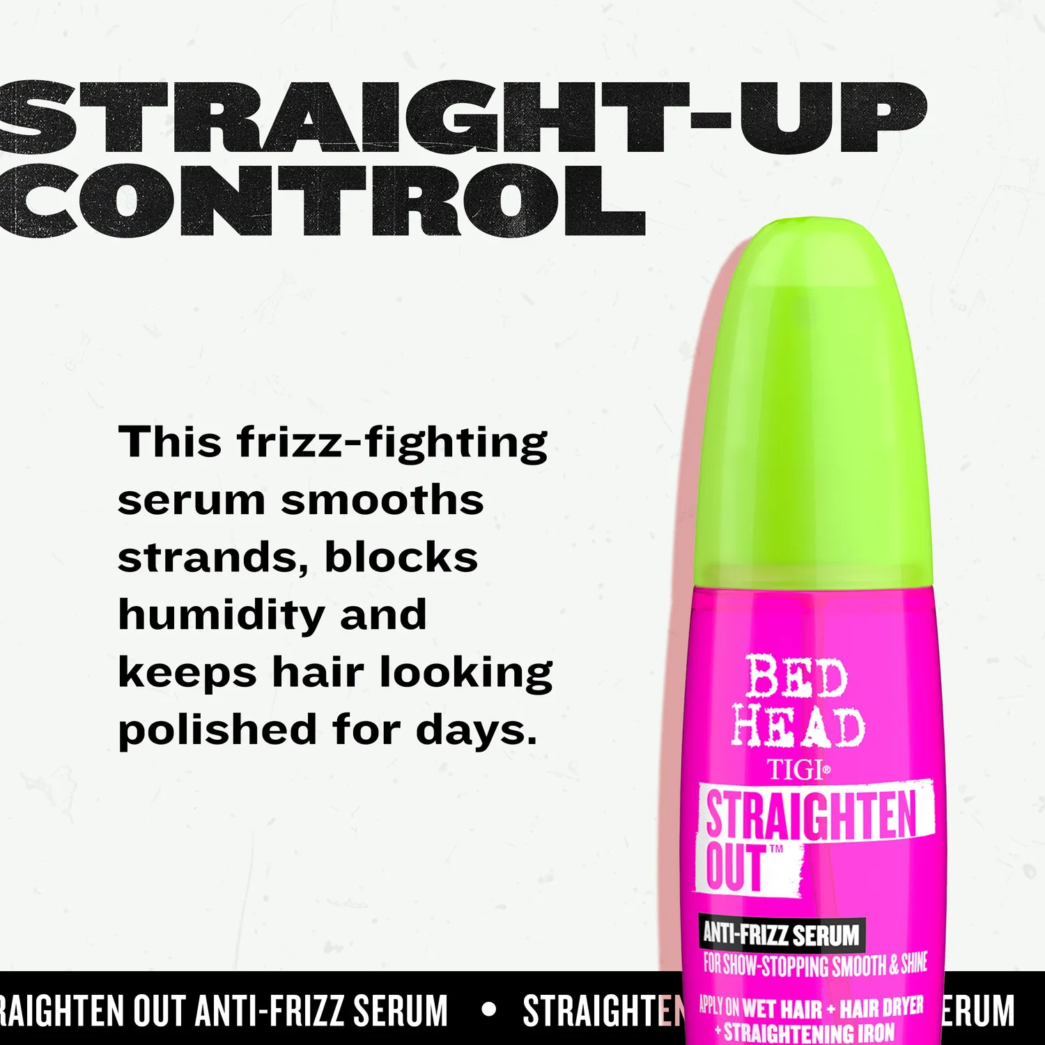 Tigi Bed Head Straighten Out siero anticrespo lisciante