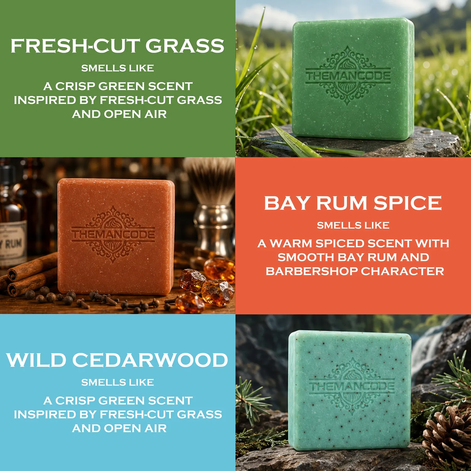 TheMancode Natural saponetta uomo detergente naturale