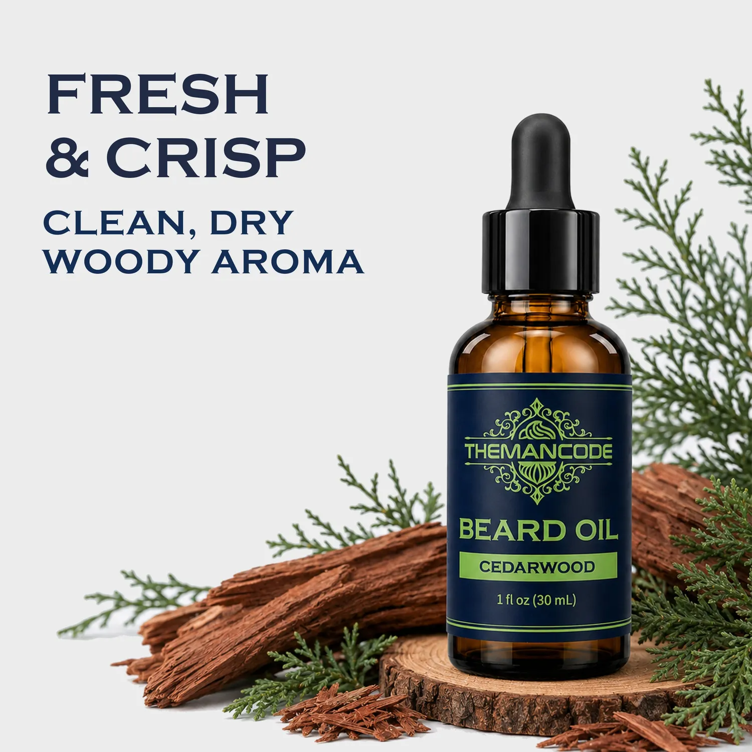 THEMANCODE Olio Barba al Cedro Leggero e Ammorbidente