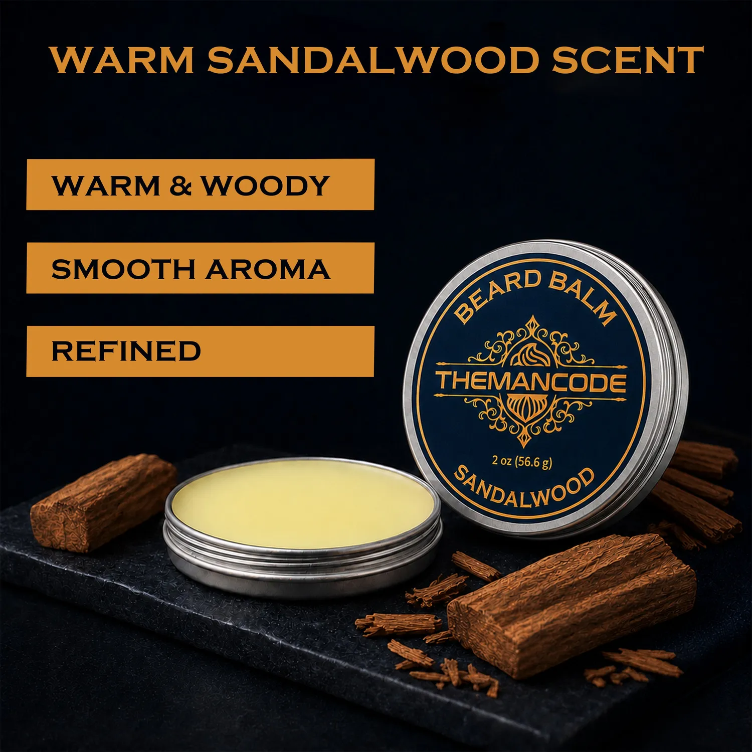 TheMancode Beard Balm balsamo barba sandalo morbido