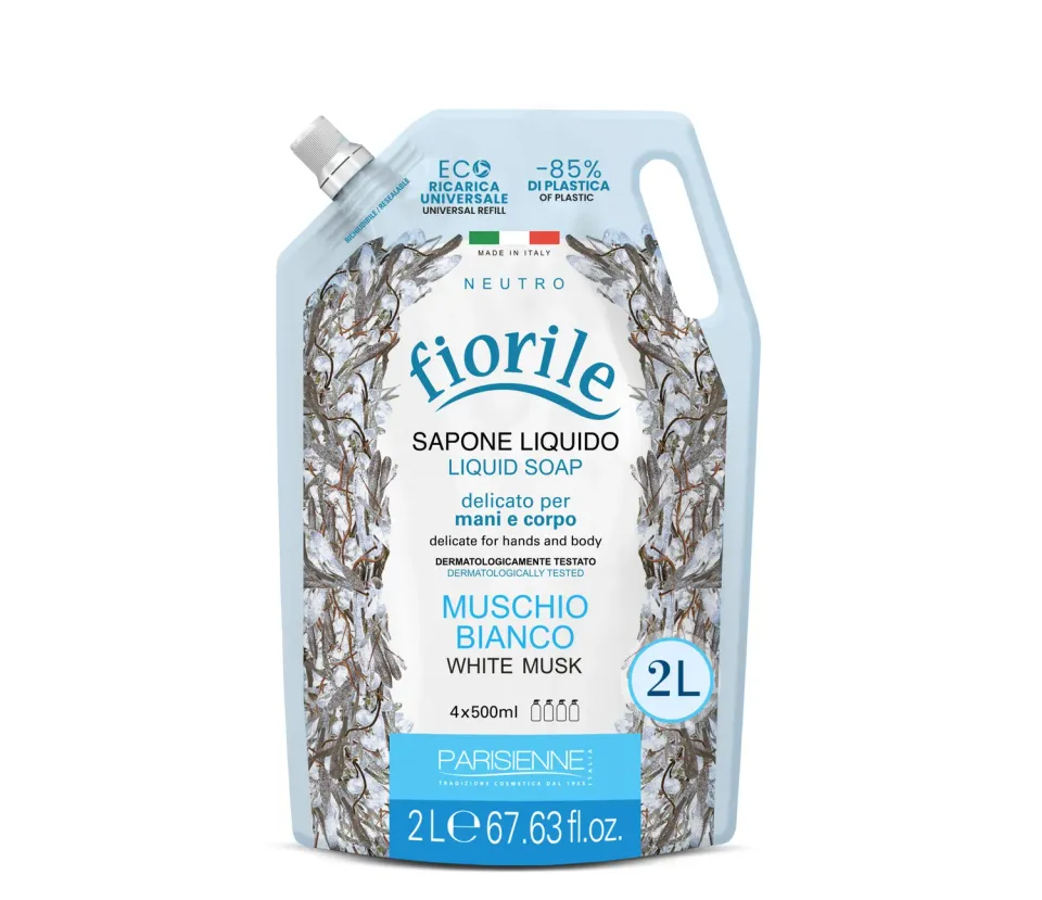 Parisienne Italia Fiorile Eco-Ricarica sapone liquido muschio bianco