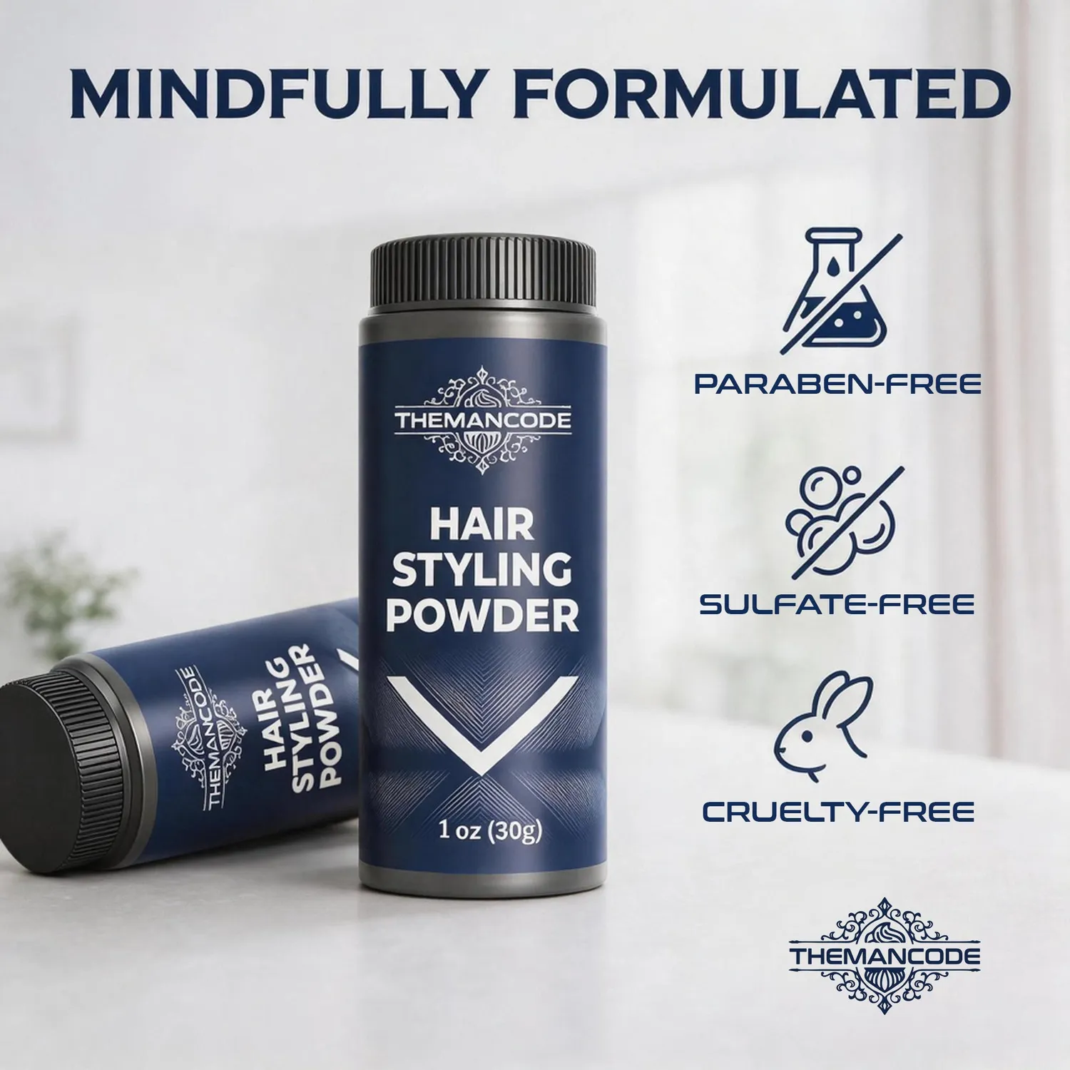 THEMANCODE Hair Styling Powder polvere capelli 1 oz tenuta forte