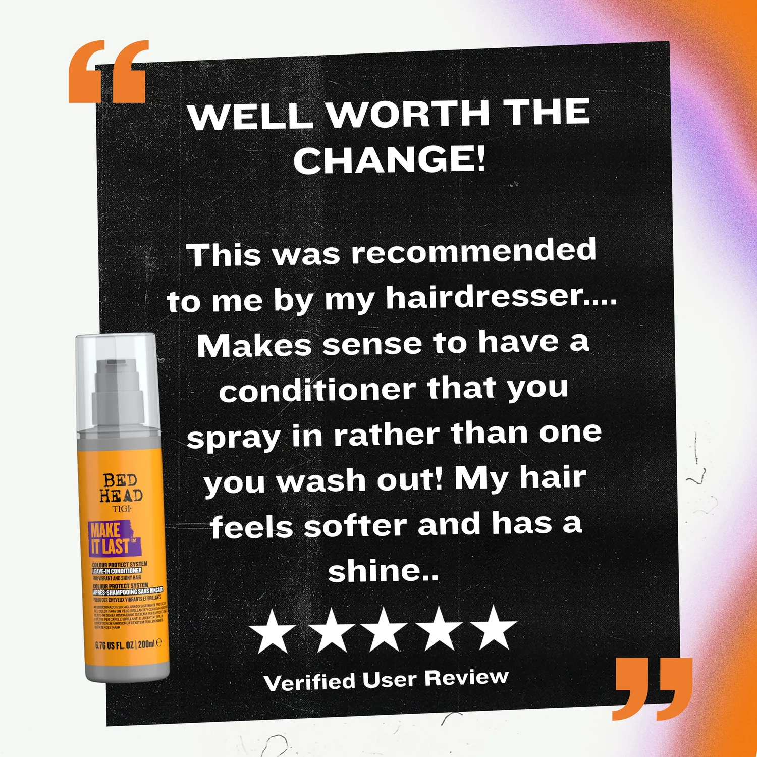 Tigi Bed Head Make It Last balsamo spray capelli colorati