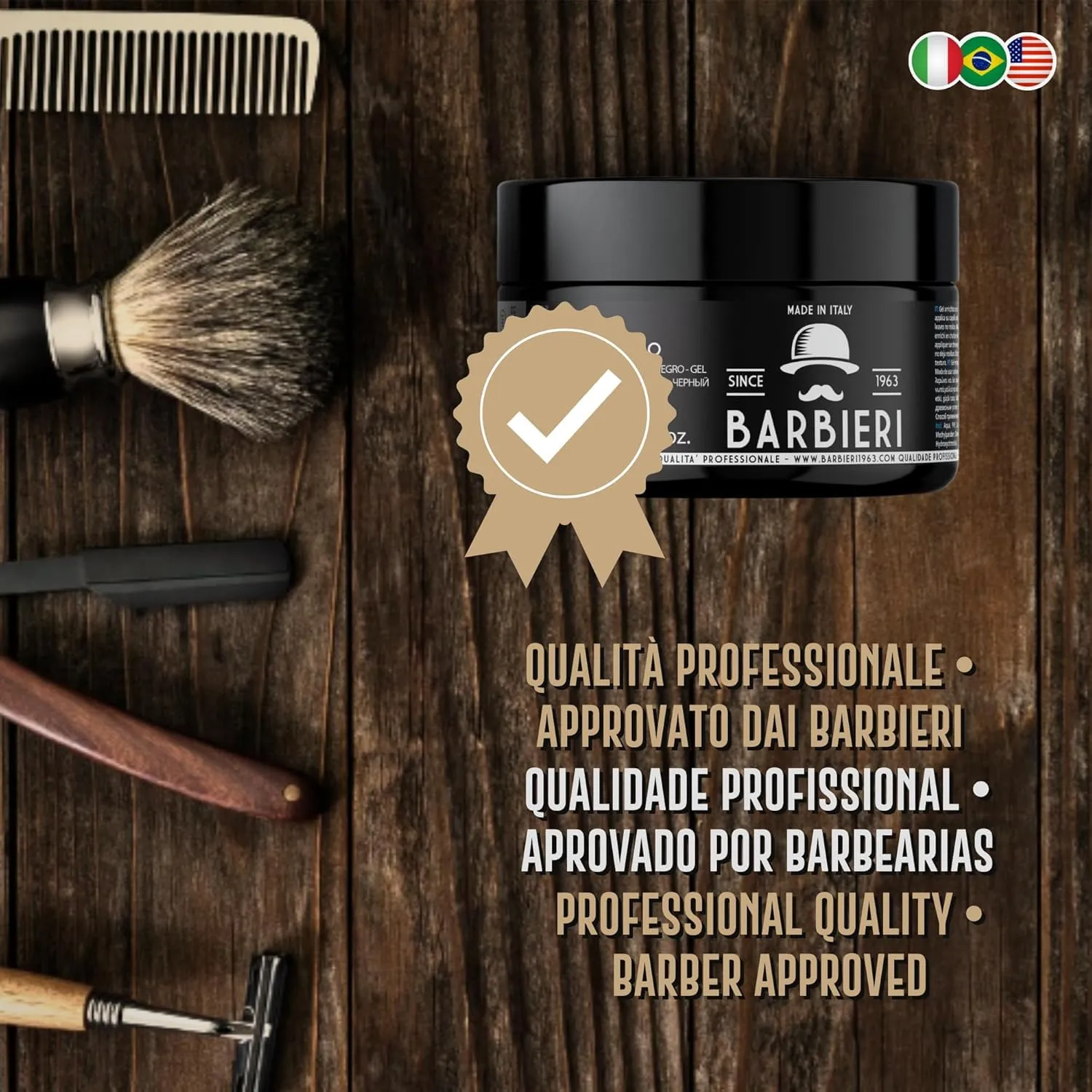 Barbieri Black Gel nero capelli uomo 300 g