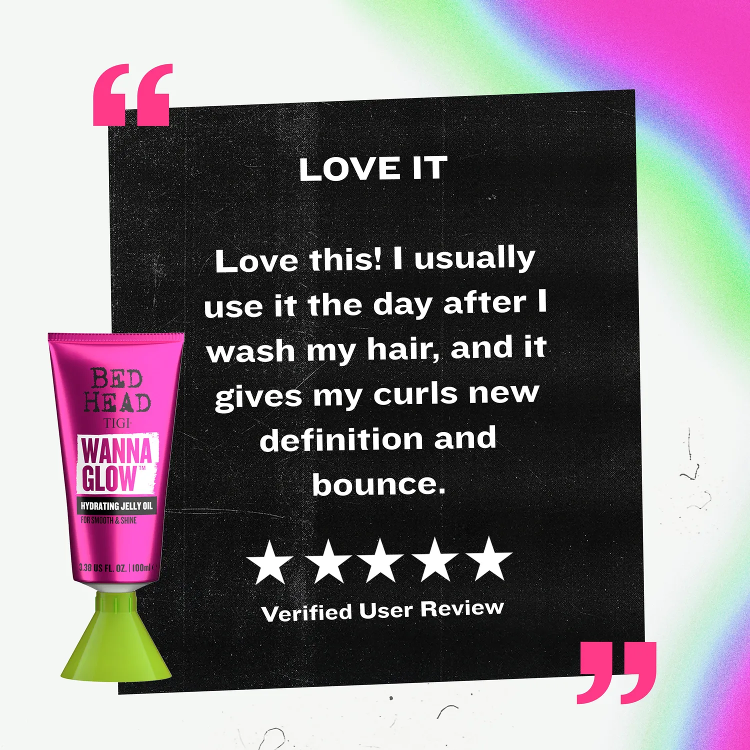 Tigi Bed Head Wanna Glow olio jelly capelli crespi
