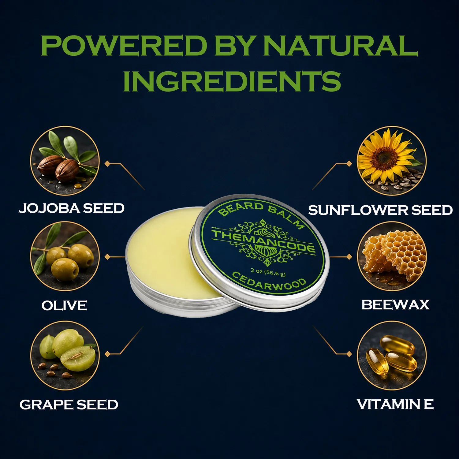 THEMANCODE Beard Balm balsamo barba cedro legnoso