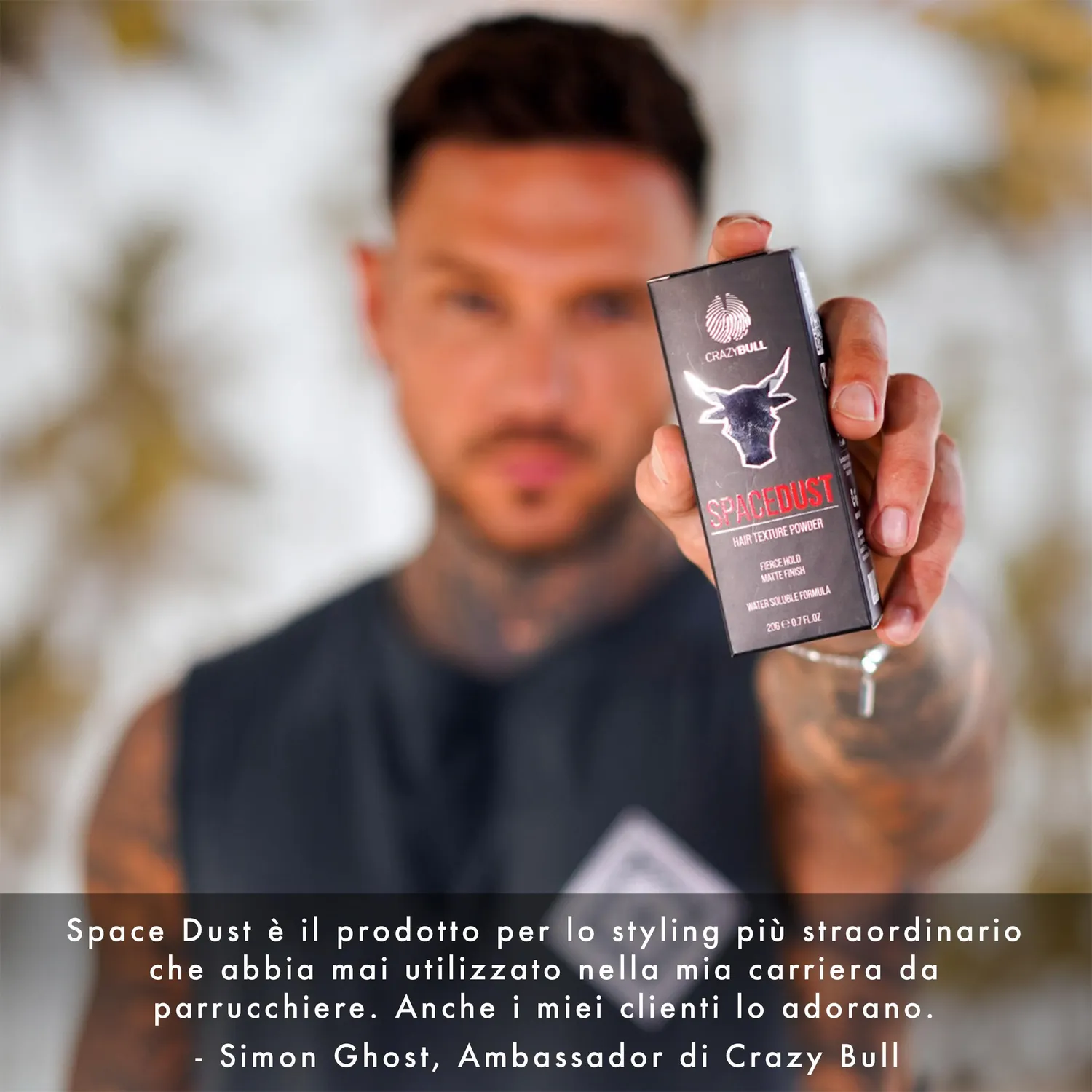 Crazy Bull Space Dust polvere volumizzante melone opaca