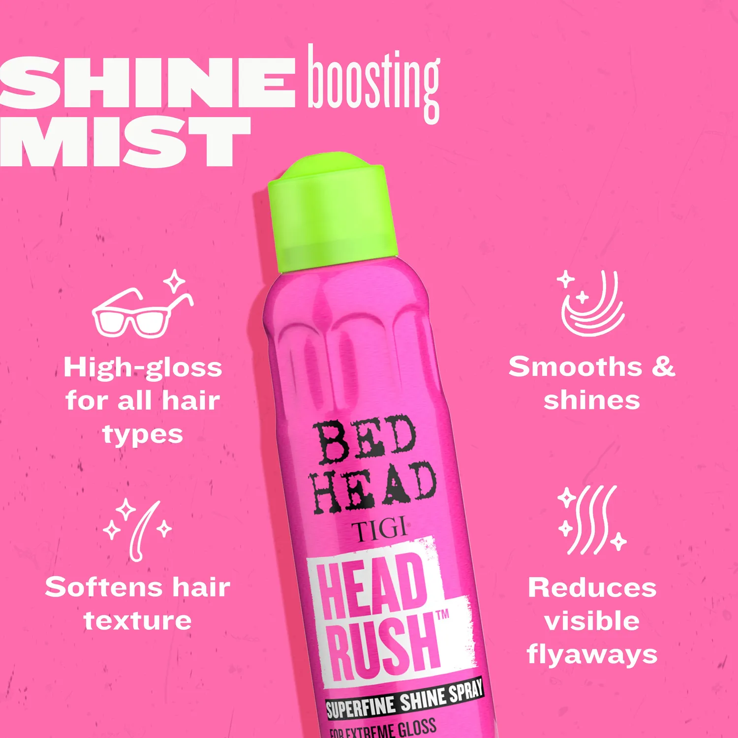Tigi Bed Head Head Rush spray lucidante brillante