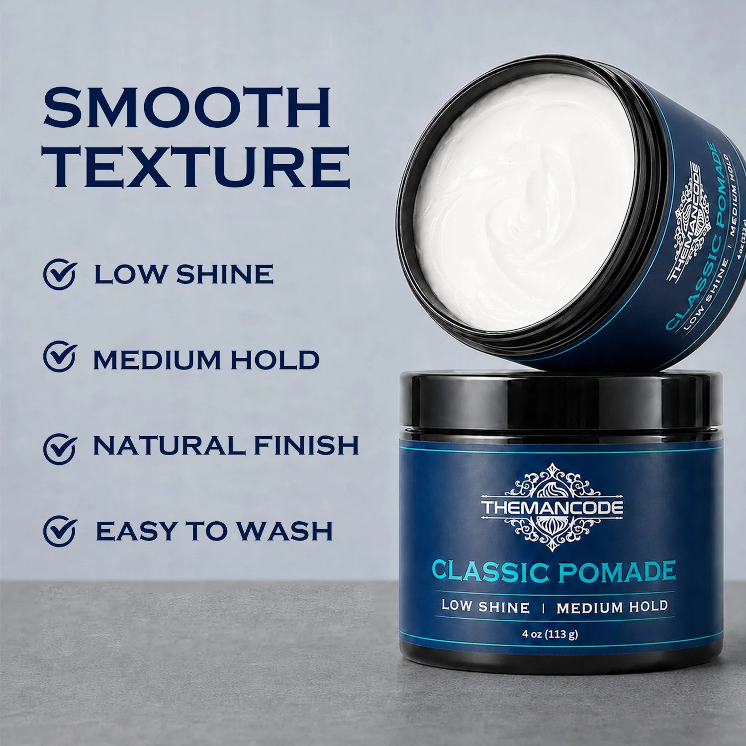 THEMANCODE Classic Pomade pomata capelli 4 oz tenuta media