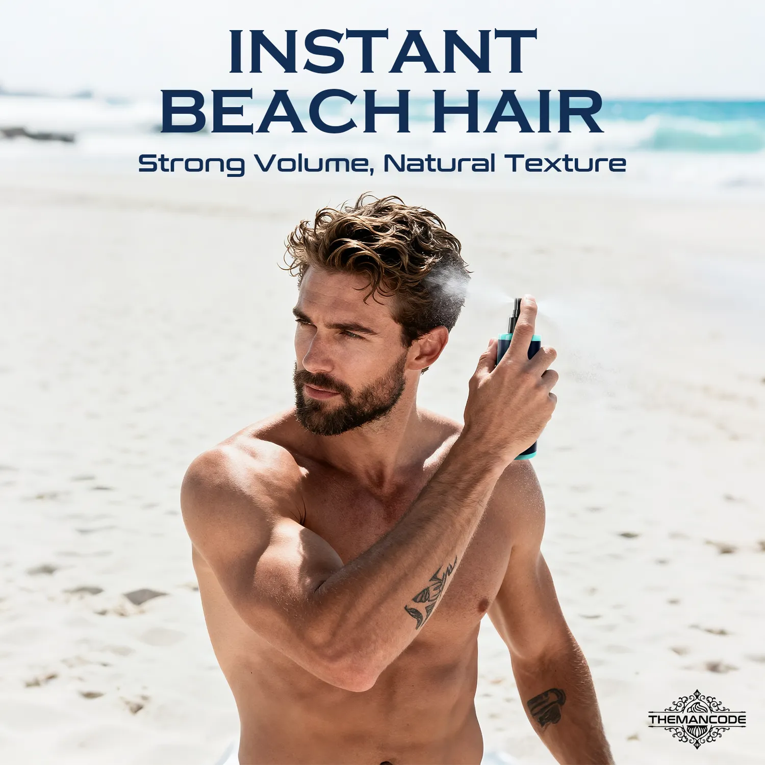 THEMANCODE Light Hold Sea Salt Spray capelli opaco tenuta leggera