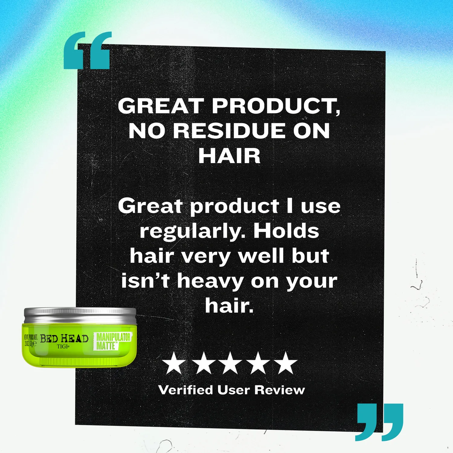 TIGI Bed Head Manipulator Matte Cera Capelli Opaca Forte