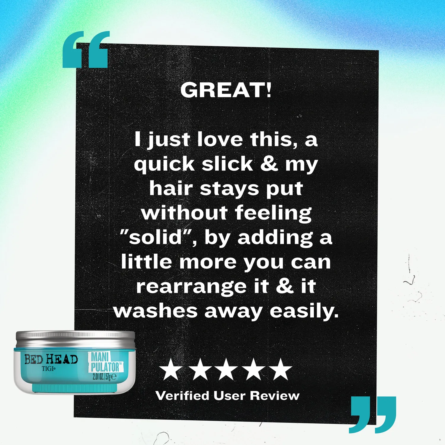 Tigi Bed Head Manipulator pasta capelli tenuta forte
