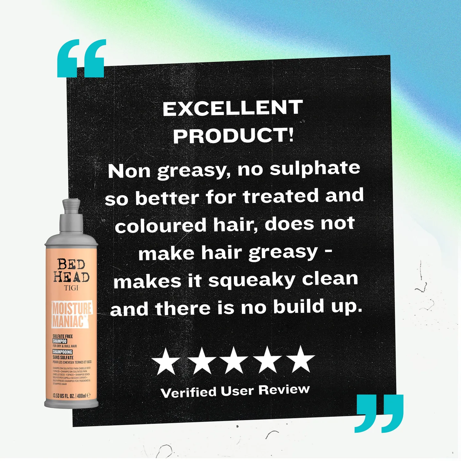 Tigi Bed Head Moisture Maniac shampoo senza solfati