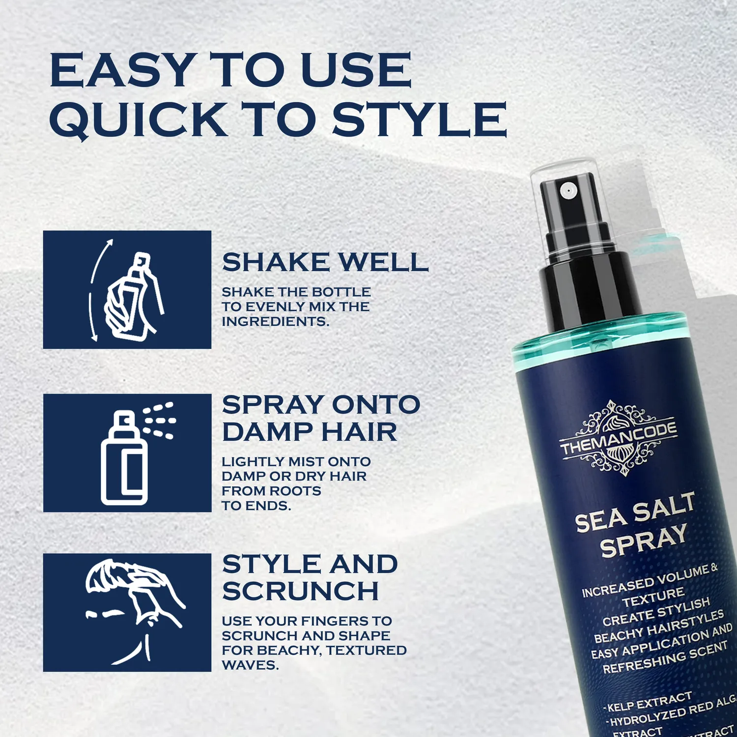 ThemanCode Sea Salt spray capelli 8,8 fl oz