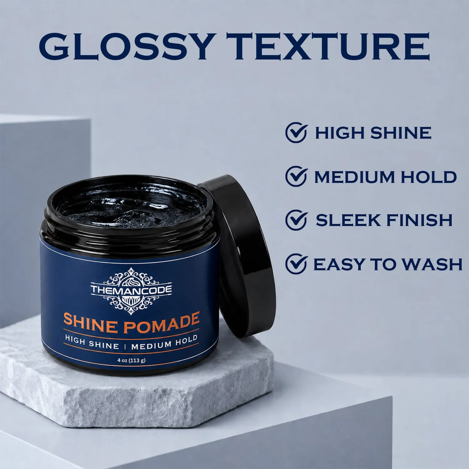 THEMANCODE Shine Pomata Capelli 4 oz Effetto Lucido