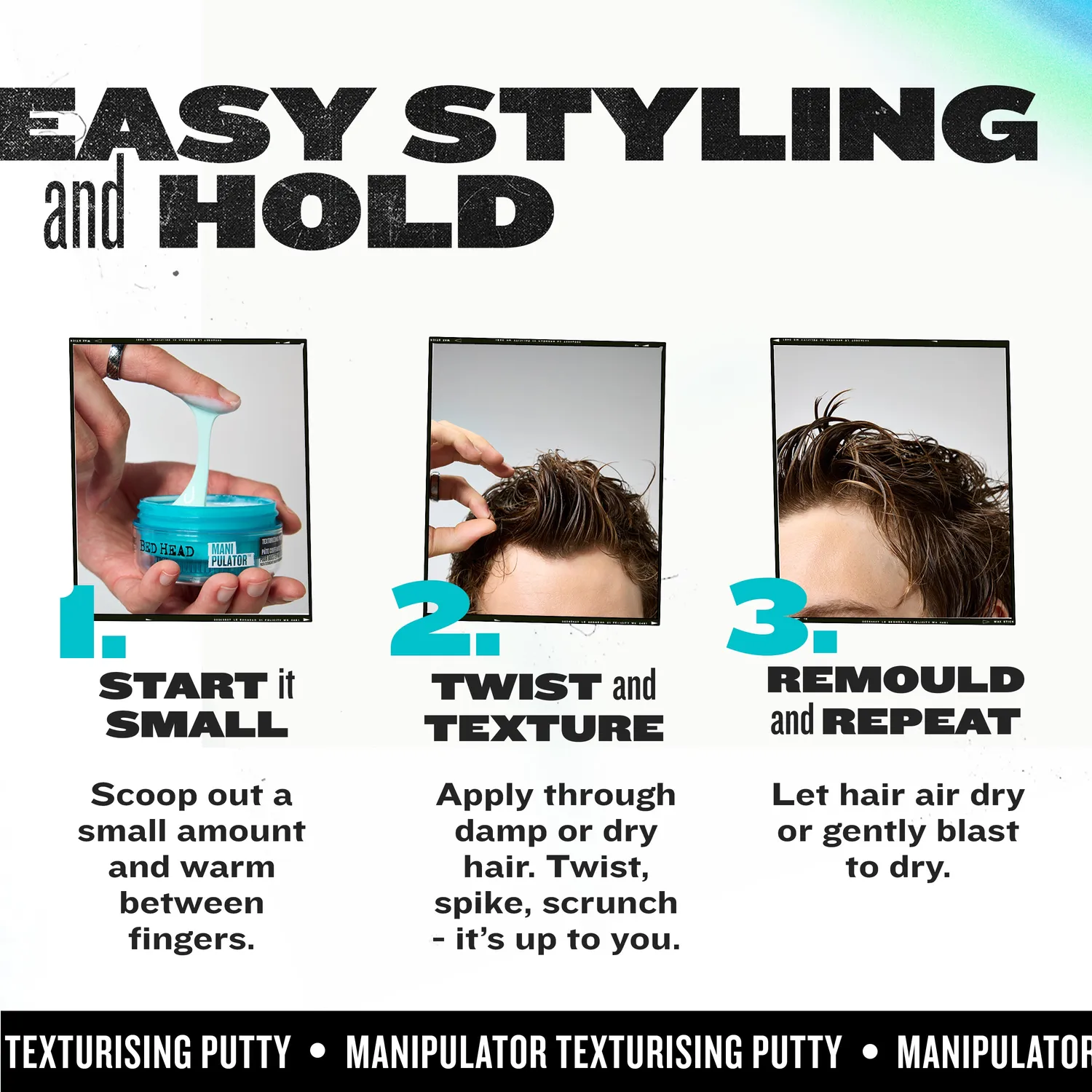 Tigi Bed Head Manipulator pasta capelli tenuta forte