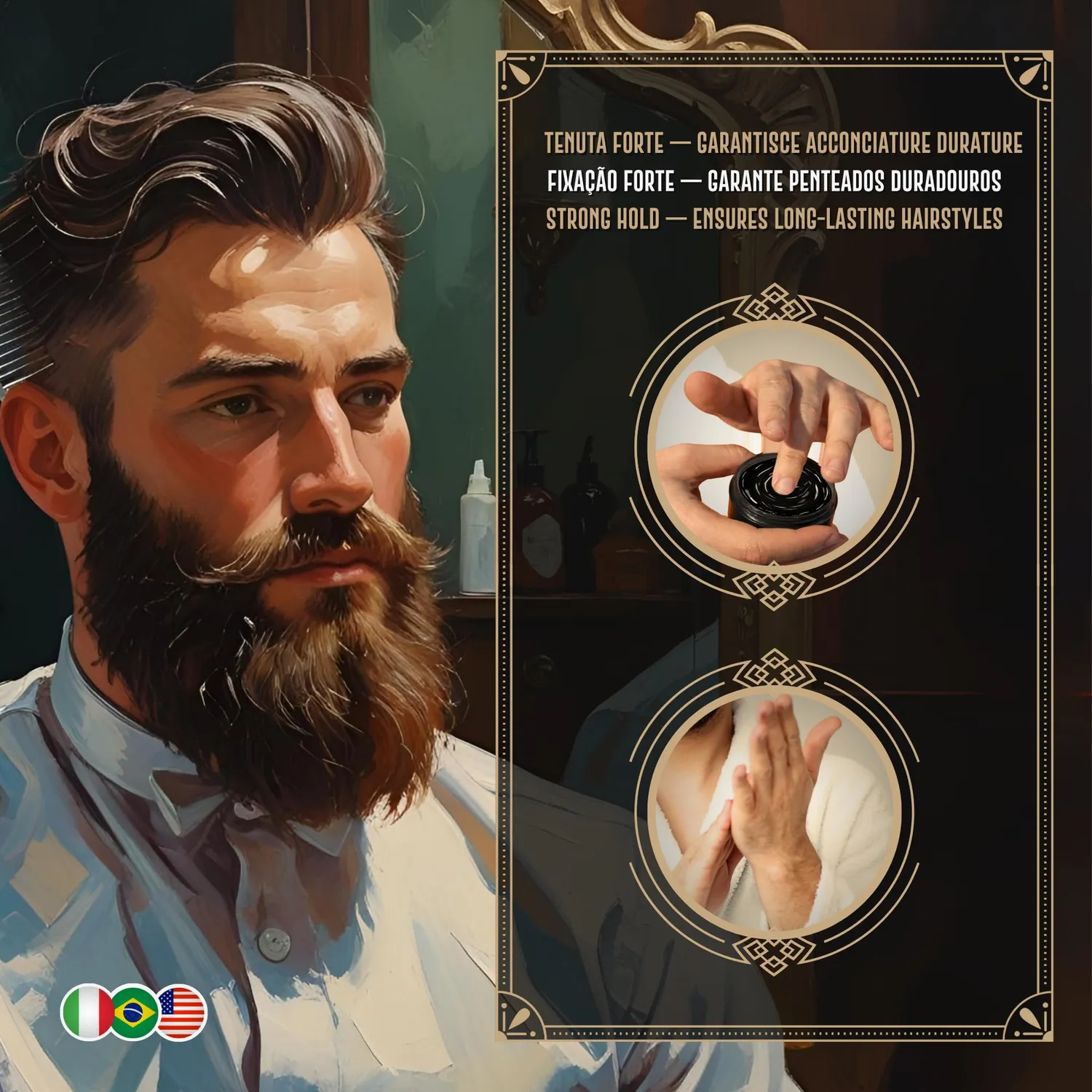 Barbieri Since 1963 Cera Forte capelli 100 gr effetto lucido
