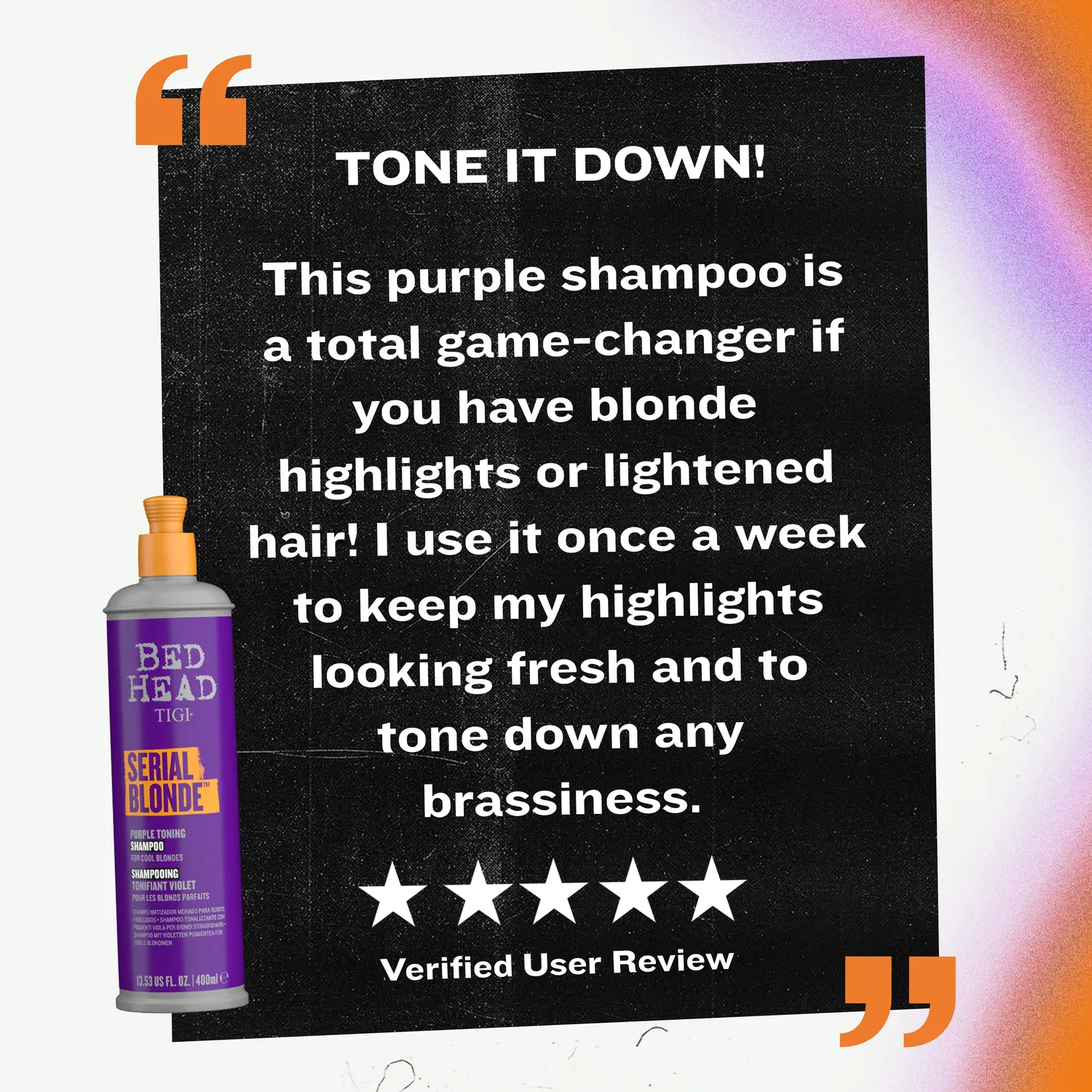 Tigi Bed Head Serial Blonde Shampoo Viola Biondi Freddi