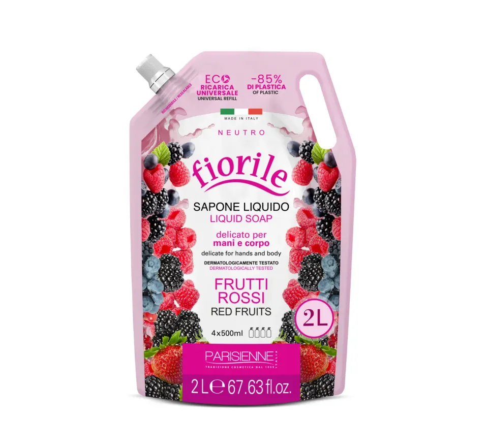 Parisienne Italia Fiorile Frutti Rossi sapone liquido eco-ricarica