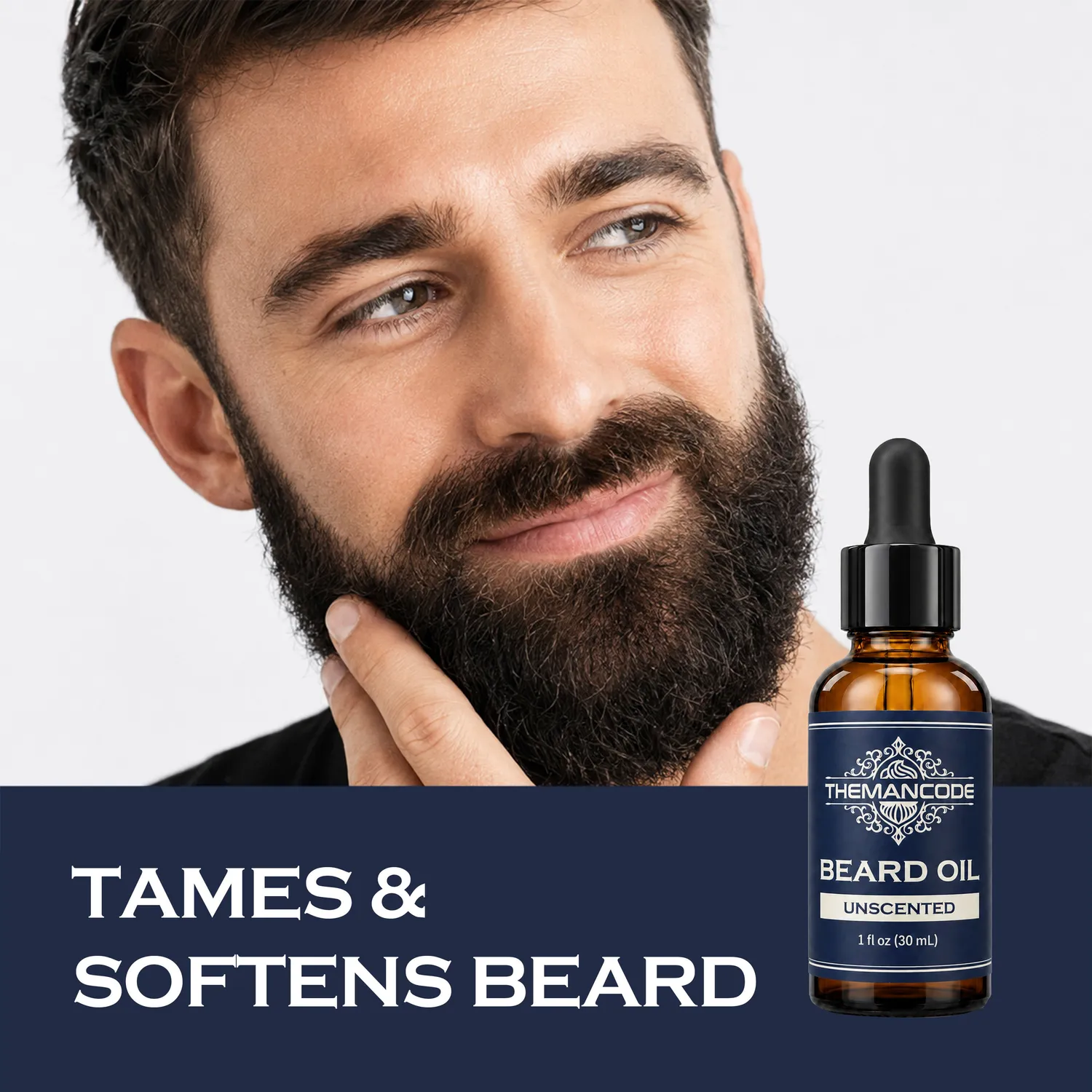 THEMANCODE Beard Oil olio barba senza profumo idratante