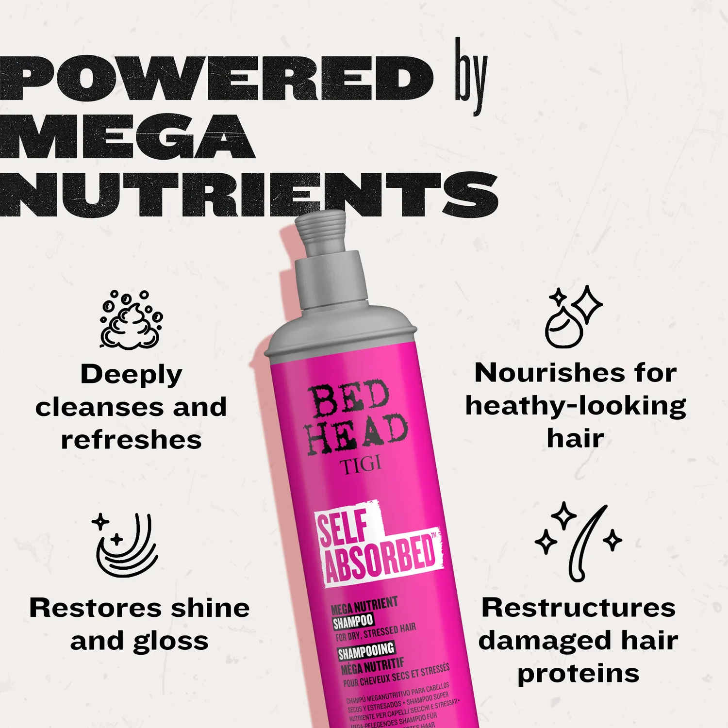 Tigi Bed Head Self Absorbed shampoo capelli secchi nutriente