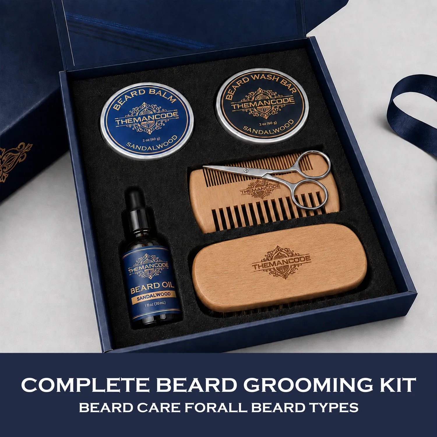 THEMANCODE Kit Barba Grooming Set Cura Completa