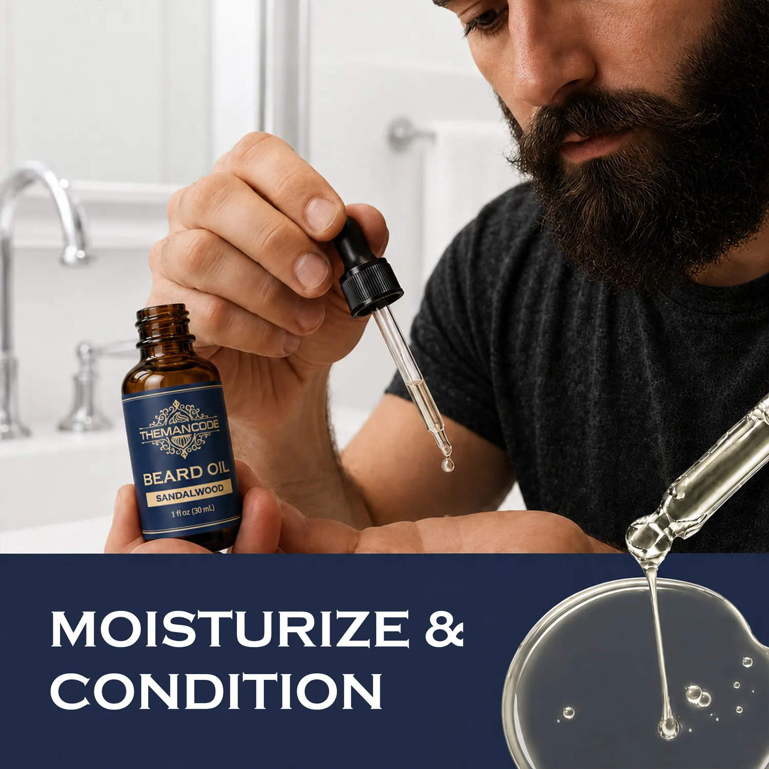 THEMANCODE Kit Barba Grooming Set Cura Completa