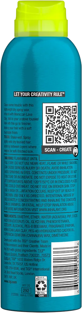 TIGI Bed Head Trouble Maker Spray Cera Secca Texture