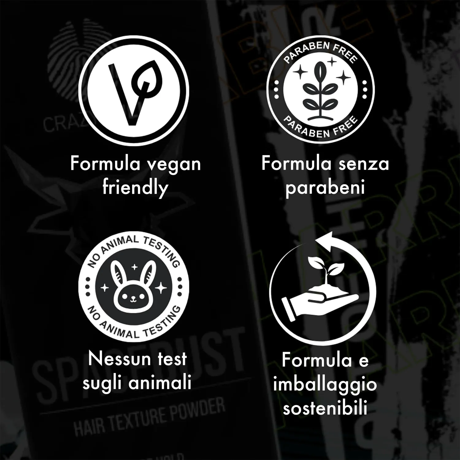 Crazy Bull Space Dust polvere volumizzante melone opaca
