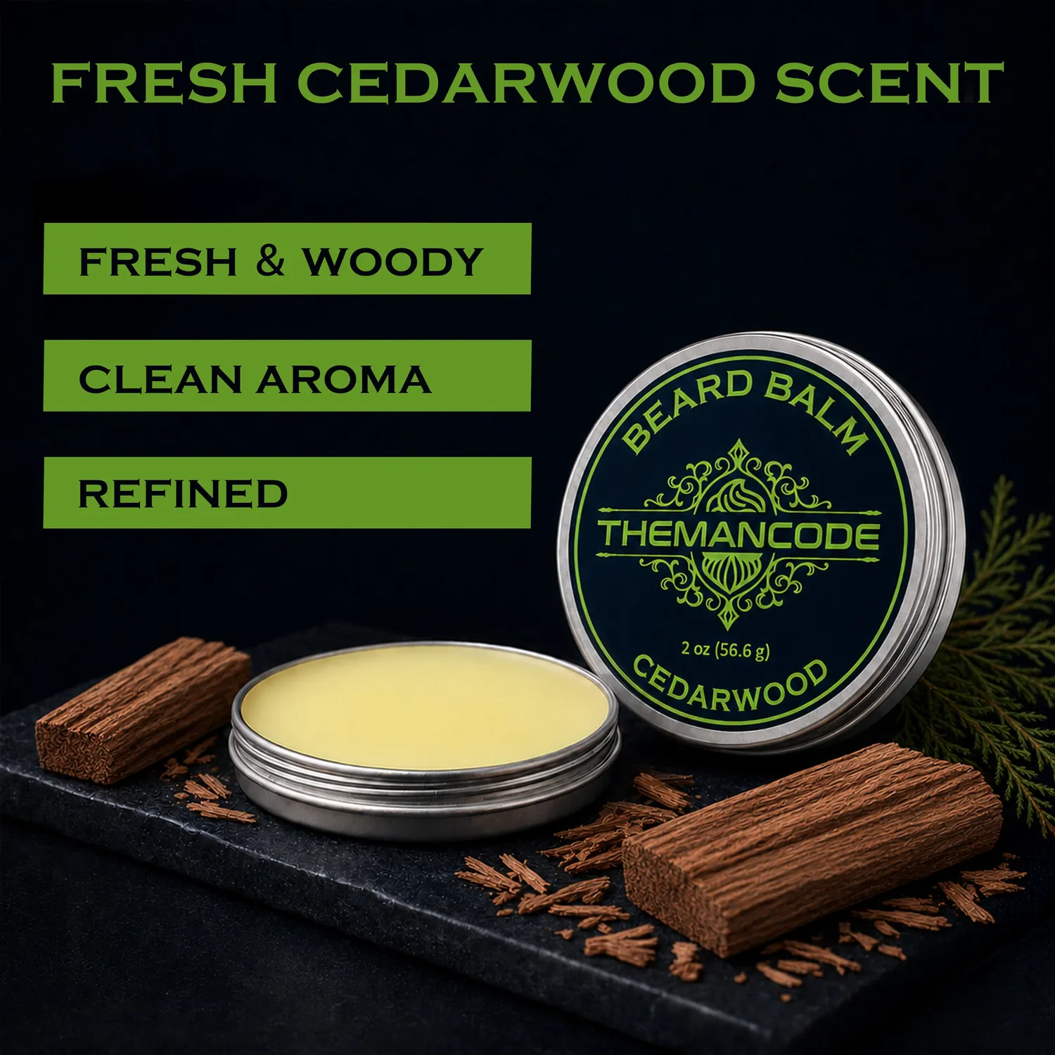THEMANCODE Beard Balm balsamo barba cedro legnoso