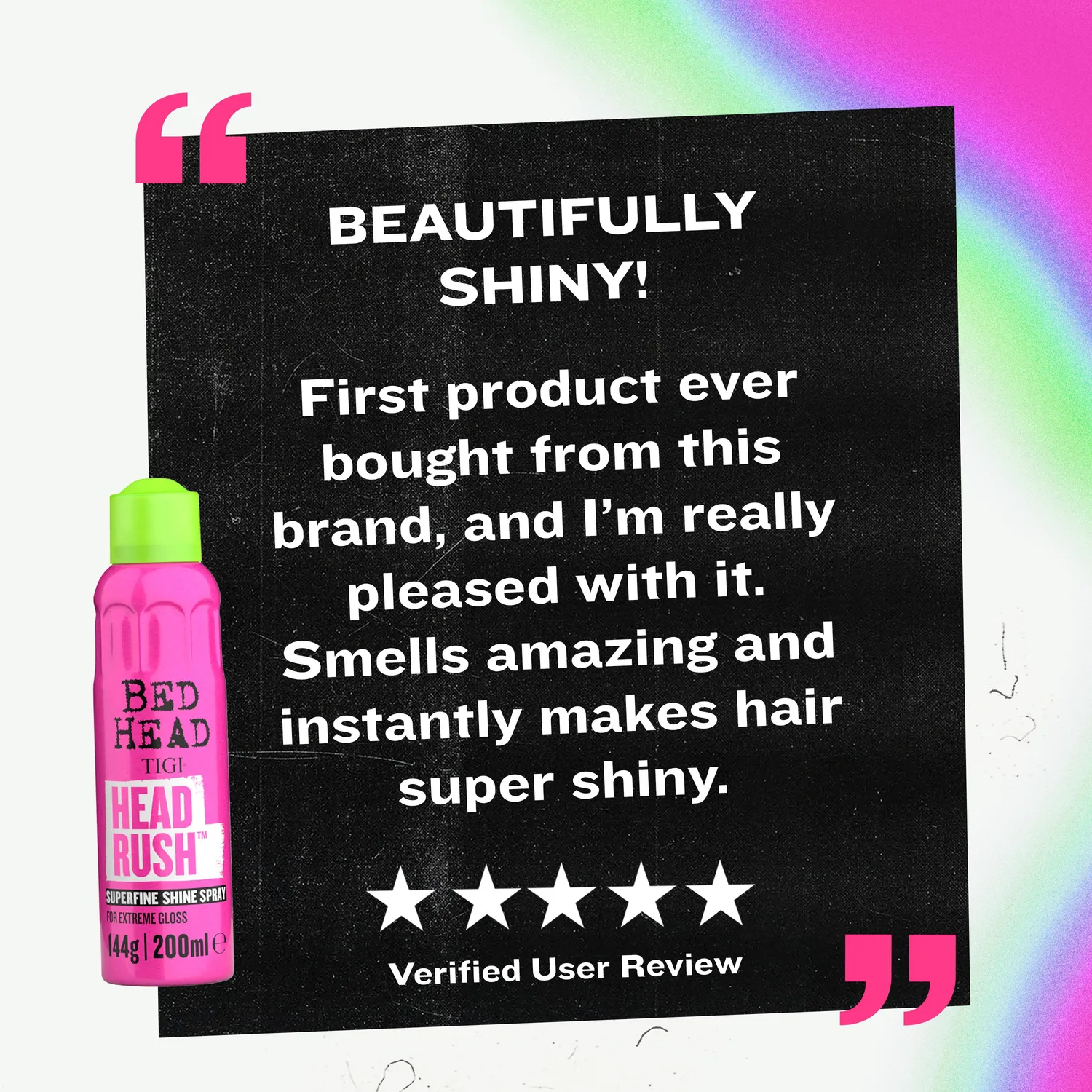 Tigi Bed Head Head Rush spray lucidante brillante