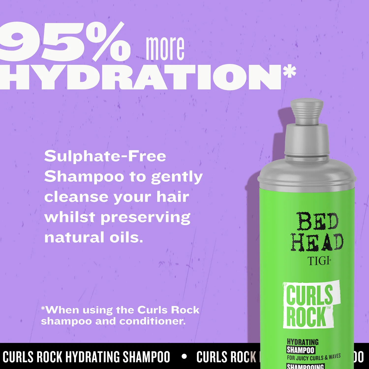 TIGI Bed Head Curls Rock Shampoo Ricci Idratante Argan