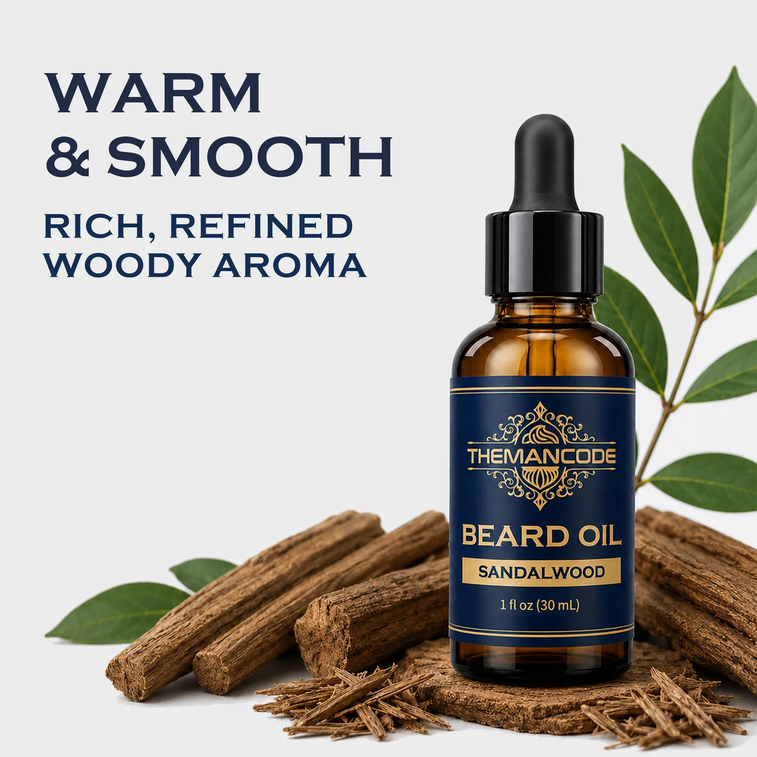 THEMANCODE Beard Oil olio barba sandalo ammorbidente