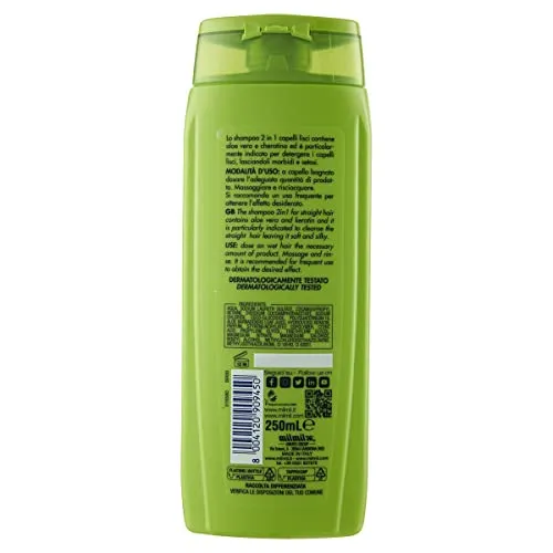 Elidor 2 in 1 shampoo balsamo lisci 250 ml cheratina