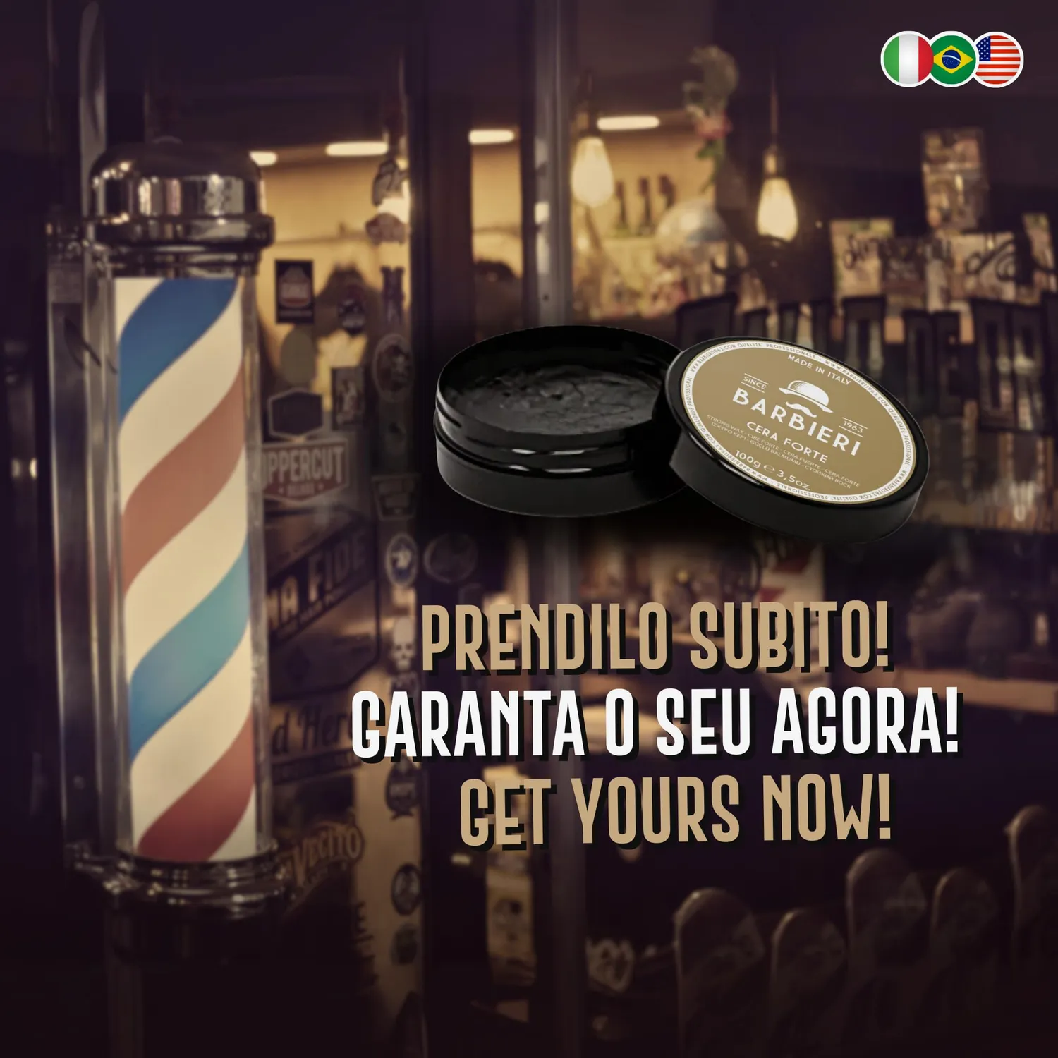 Barbieri Since 1963 Cera Forte capelli 100 gr effetto lucido